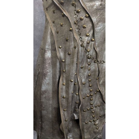 Kimikal Metallic Snake Gemmed Apocalypse Aesthetic Bodycon Dress - Picture 12 of 16